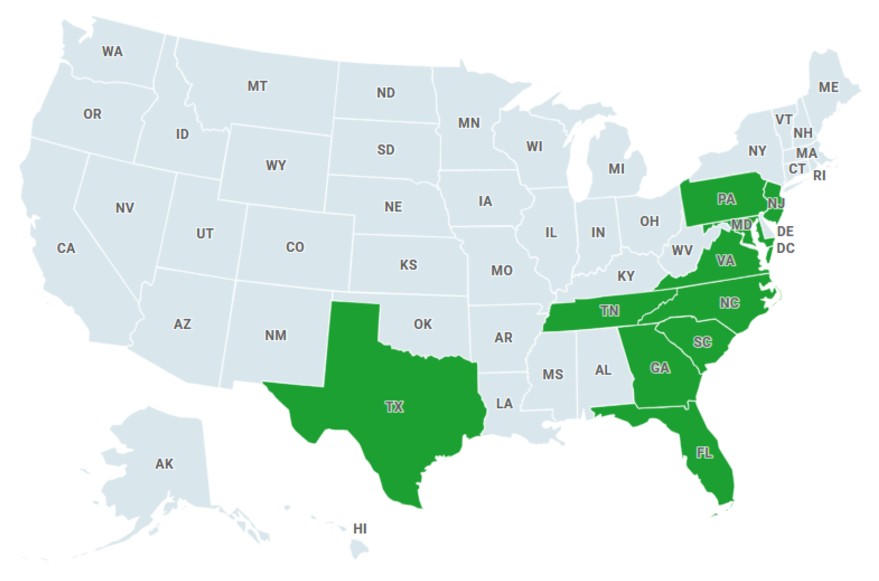 BenZen Insurance Licensed States
