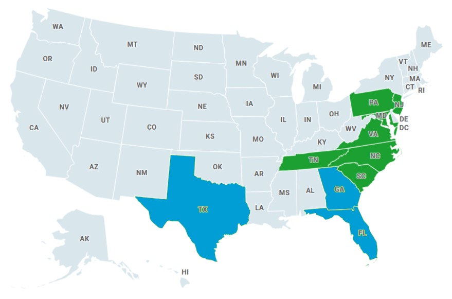 BenZen Insurance Licensed States